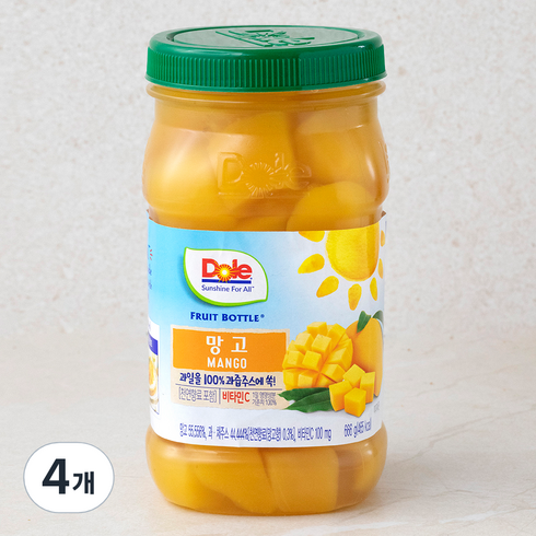 미스터돌 - Dole 후룻바틀 망고, 666g, 4개