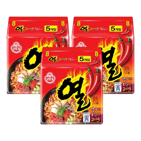 열라면 - 오뚜기 열라면 120g, 15개