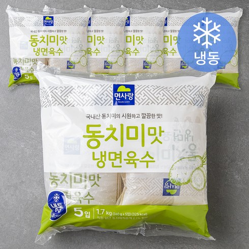 면사랑 동치미맛냉면육수 5입, 1.7kg, 6개