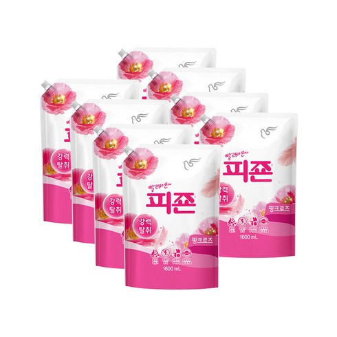 피죤 레귤러 핑크로즈, 1.6L, 8개