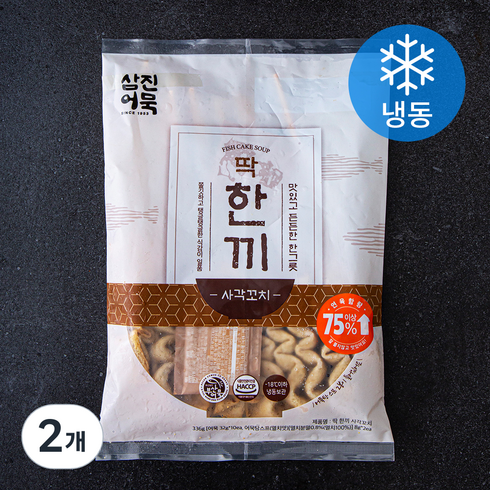 삼진어묵 딱 한끼 사각꼬치 (냉동), 336g, 2개