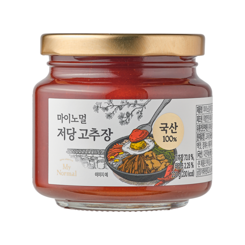 저당고추장 - 마이노멀 저당 고추장, 230g, 1개