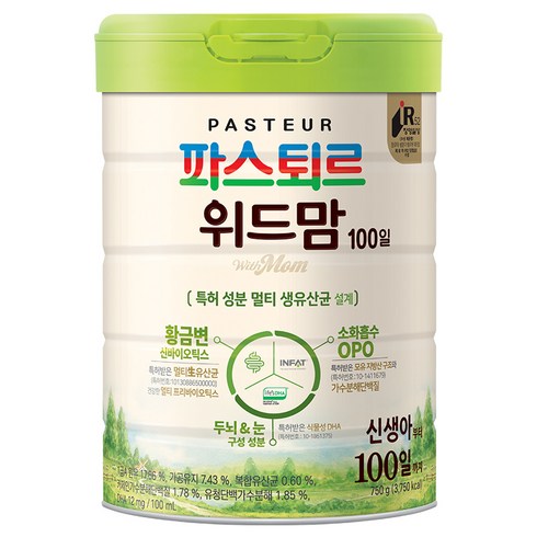 위드맘100일 - 파스퇴르 위드맘 100일, 750g, 1개