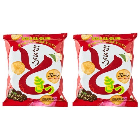 UHA 미카쿠도 오사츠도키 고구마칩, 2개, 85g