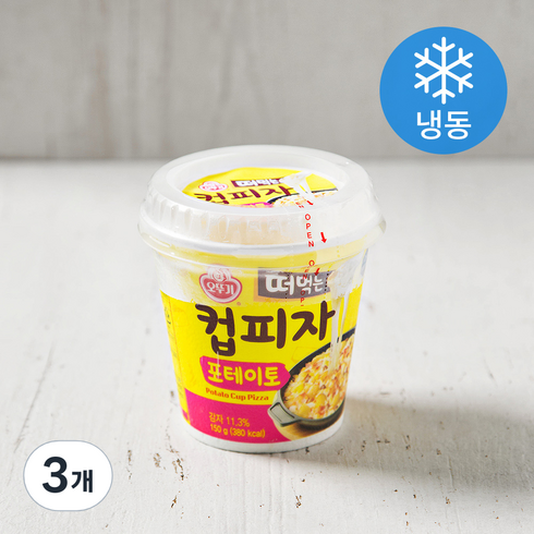 오뚜기 떠먹는 컵피자 포테이토 (냉동), 150g, 3개