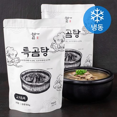 청담미가 한돈 특 고기곰탕 800gX10팩 - 동남집 고기듬뿍 특곰탕 (냉동), 800g, 2팩