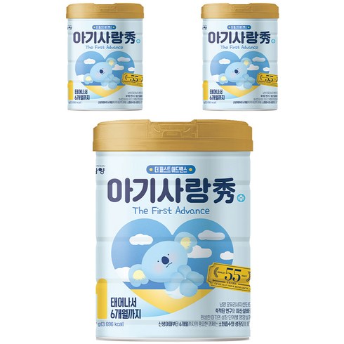 아기사랑수1단계 - 아기사랑수 어드밴스 분유 1단계, 750g, 3개