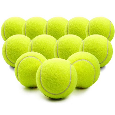 심플라인 연습용 테니스 공, 12개, 그린