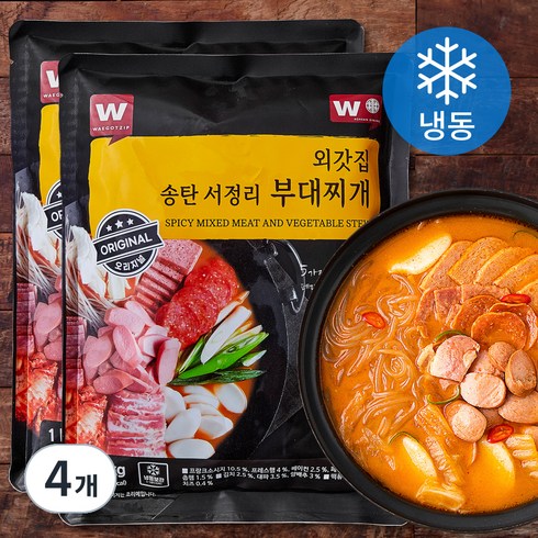 홈플러스부대찌개 - 외갓집 송탄 서정리 부대찌개 (냉동), 1kg, 4개