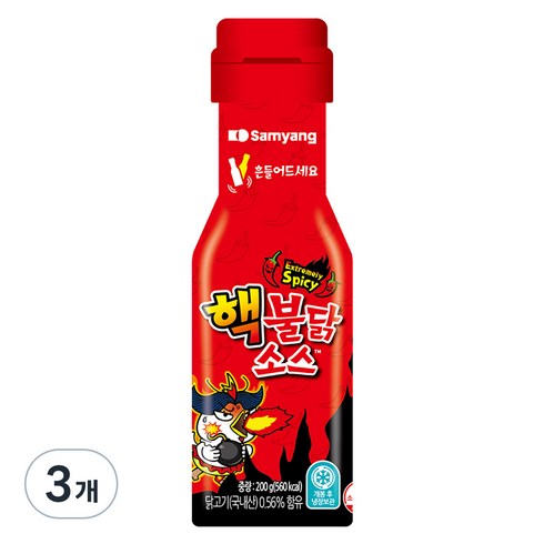 핵불닭소스 - 삼양 핵불닭소스, 200g, 3개