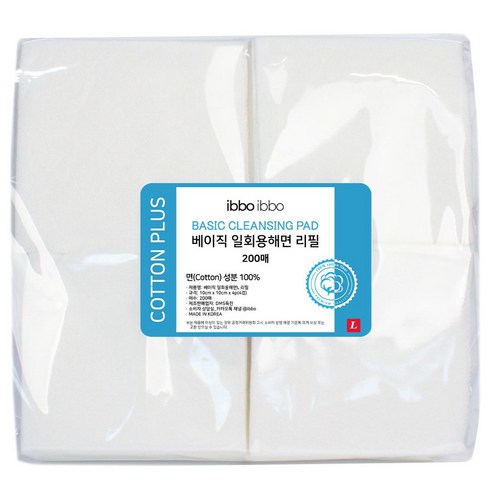 이뽀앤이뽀 베이직 일회용해면 L 리필 200p, 1개