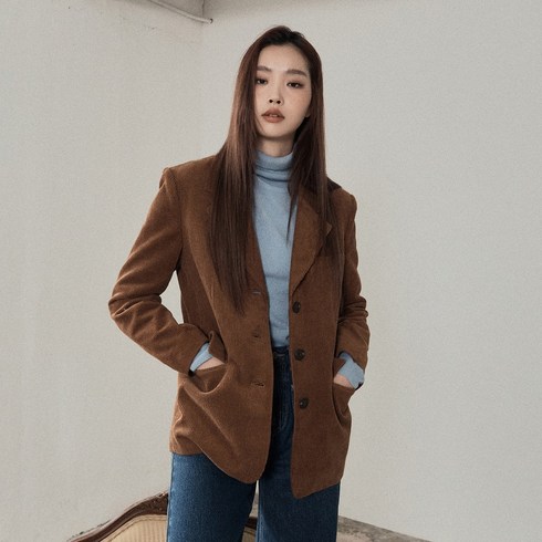 미쏘 여성용 코듀로이 자켓