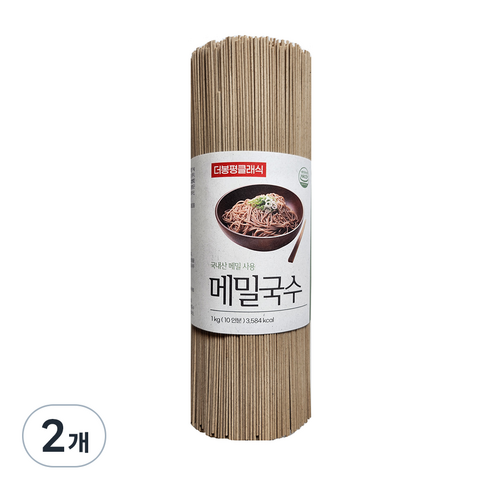 봉평메밀국수 - 더봉평클래식 메밀국수, 1kg, 2개