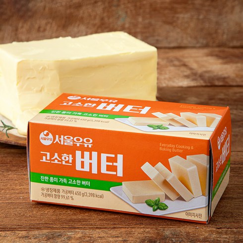 버터 - 서울우유 고소한 버터, 450g, 1개