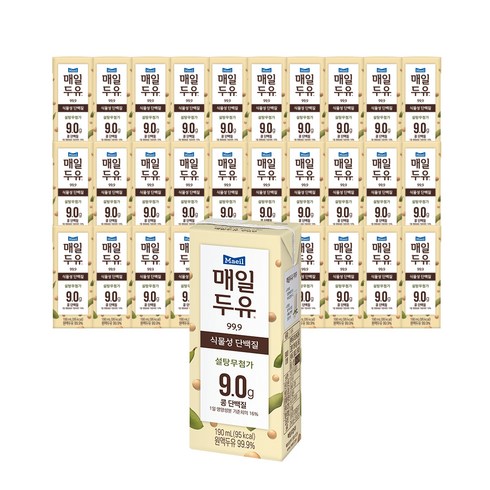 매일유업 - 매일두유 99.9, 190ml, 48개