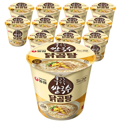 농심 후루룩 쌀국수 닭곰탕, 73g, 12개