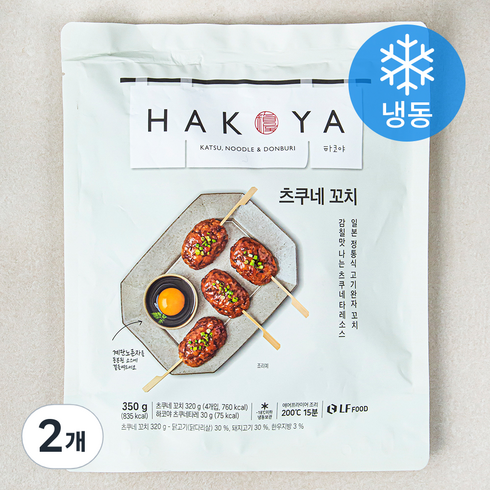 츠쿠네 - 하코야 츠쿠네 꼬치 4입 (냉동), 350g, 2개