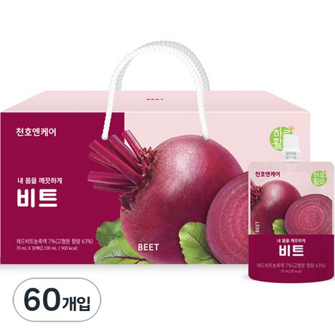 천호엔케어 내 몸을 깨끗하게 비트즙, 70ml, 60개입