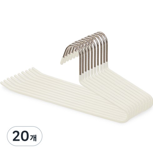 제이밀 슬림 바지 걸이, 크림, 20개