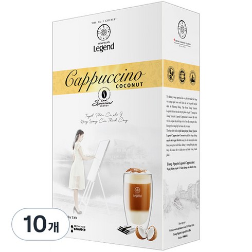 쭝웬레전드 카푸치노 코코넛 커피믹스, 18g, 12개입, 10개