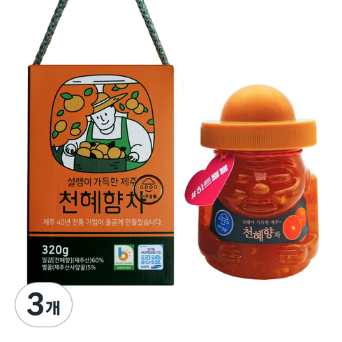 설렘이 가득한 제주 천혜향차, 320g, 1개입, 3개