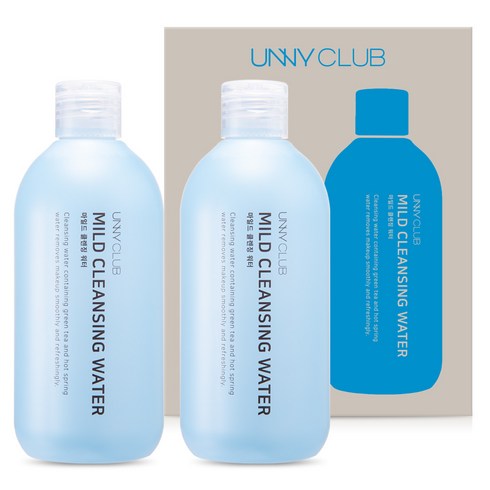 유니클럽 마일드 클렌징 워터 듀오 세트, 300ml, 2개