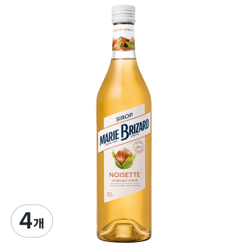 마리브리자드 헤이즐넛 시럽, 700ml, 4개