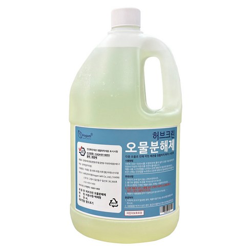 아파트입주청소 - 허브크린 오물분해제, 4L, 1개