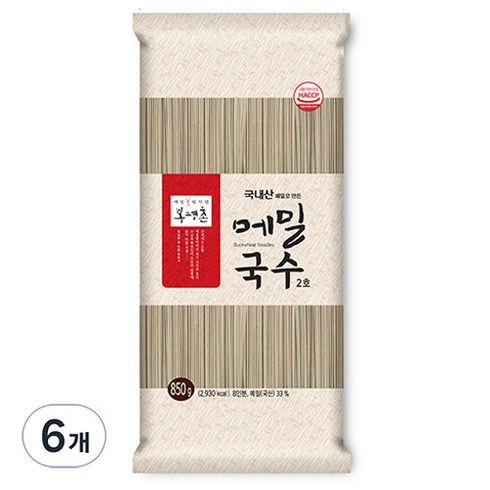 모메수 - 봉평촌 메밀국수, 850g, 6개