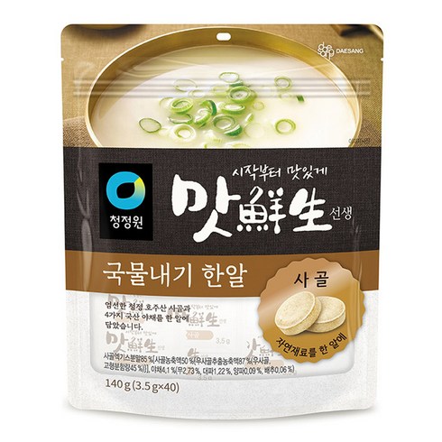 청정원 맛선생 사골 국물내기 한알 40p, 1개, 140g