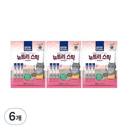 동원 뉴트리스틱 20개입 280g, 참치 + 연어 혼합맛, 6개