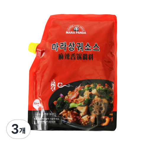 마라판다 마라샹궈소스 업소용, 3개, 1kg