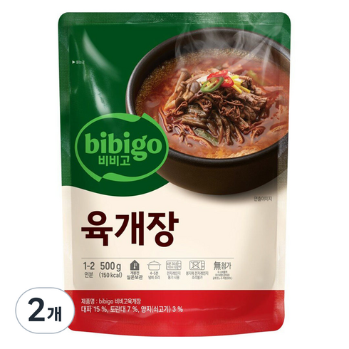 비비고육개장 - 비비고 육개장, 2개, 500g