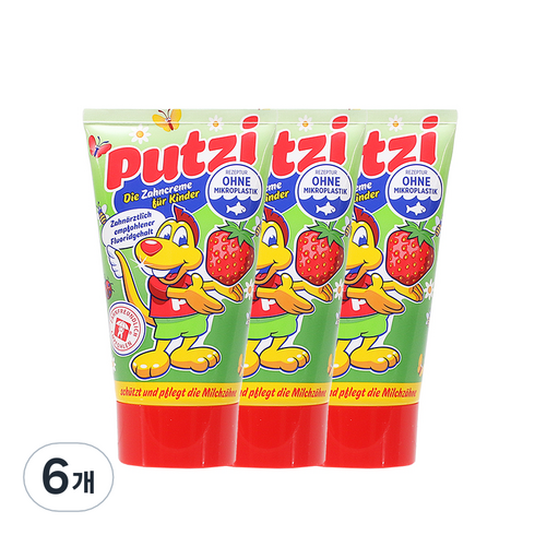 푸치치약 - 푸치 어린이 치약 딸기향, 50ml, 6개