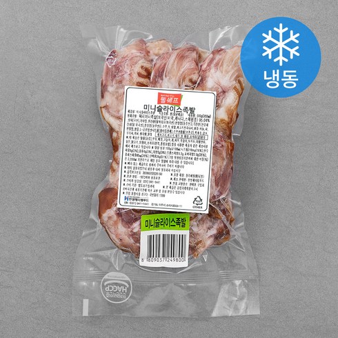 웰쉐프 미니슬라이스 족발 (냉동), 500g, 1개