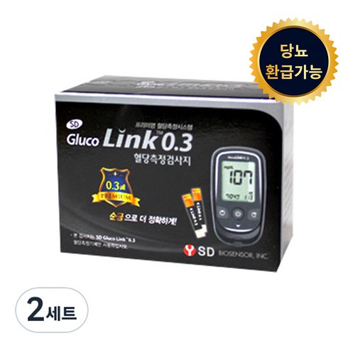 link0.3 - 에스디바이오센서 LINK 스트립 혈당 측정 검사지, 50매, 2세트