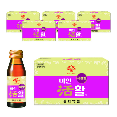 부채표 미인활 여성소화제, 75ml, 60개