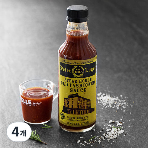 피터루거스테이크소스 - 피터루거 스테이크 하우스 올드 패션드 소스, 373ml, 4개