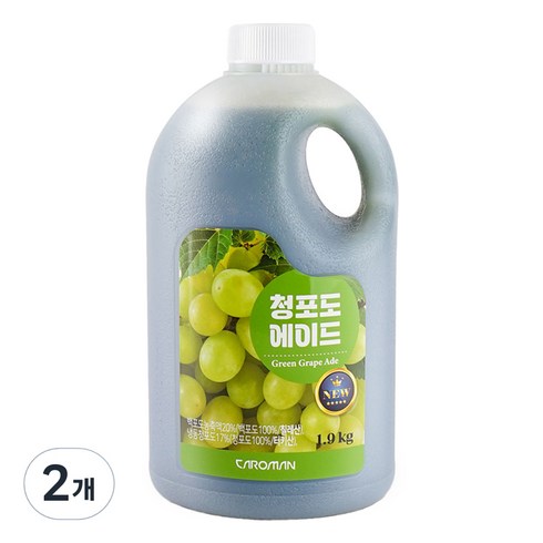 까로망 청포도 에이드 1.9kg, 2개, 2개