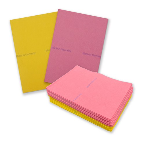 올리브조이 비스코스 두배 두꺼운 부직포 행주 옐로우 5p + 핑크 5p 세트, 1세트