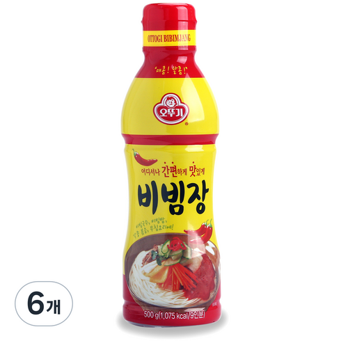 오뚜기 비빔장 S, 500g, 6개