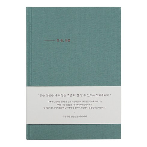인디고 자문자답 한줄질문 다이어리, 민트, 1개