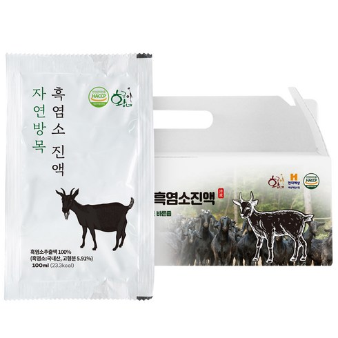 황금이네 자연방목 암 흑염소진액 100ml 30포, 3000ml, 1박스