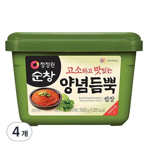 순창쌈장 - 청정원 순창 양념듬뿍 쌈장, 500g, 4개