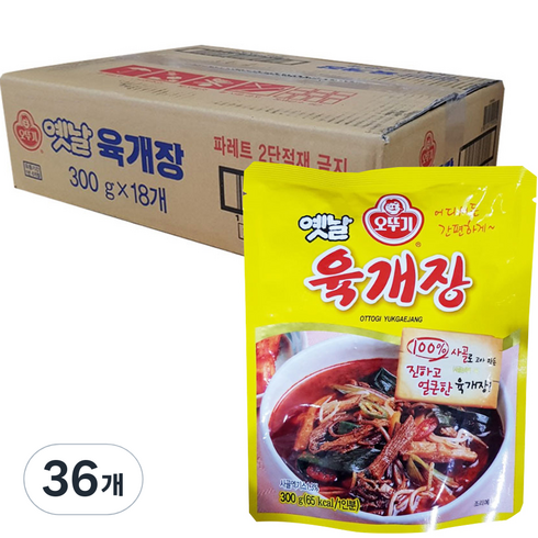 오뚜기 옛날 육개장, 300g, 36개