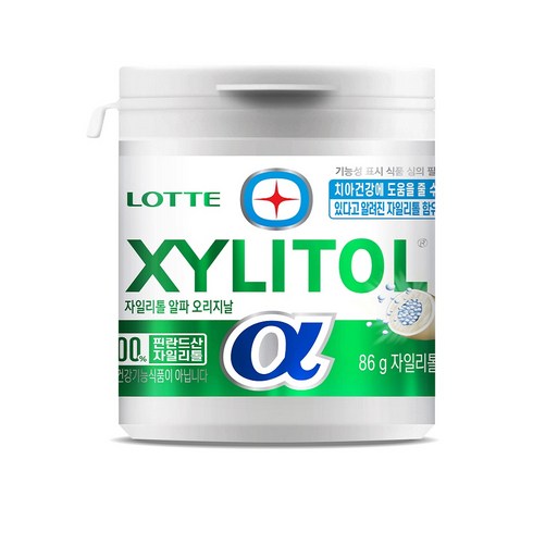 롯데 자일리톨 알파 오리지날, 86g, 1개
