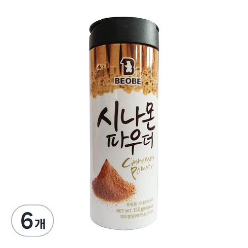 베오베 시나몬 파우더, 150g, 6개