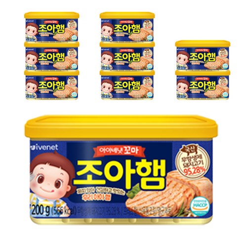 아기햄 - 아이배냇 꼬마 조아햄 200g, 햄, 9개