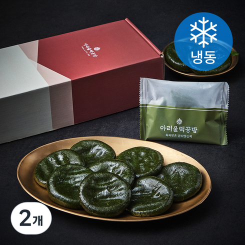 아리울떡공방 굳지않는 쑥개떡 선물세트 (냉동), 720g, 2개