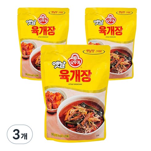 오뚜기 옛날 육개장, 500g, 3개